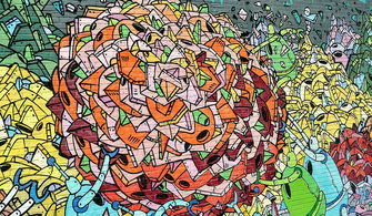 色彩斑斓的幼儿园墙面艺术